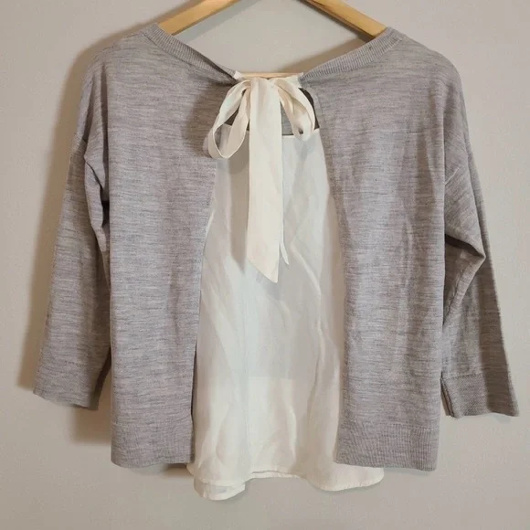 Club‎ Monaco wool silk tie back sweater - Picture 5 of 10